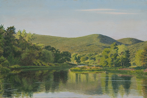 Summer painting of the Berkshires by Margot Trout