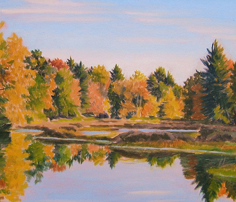 Landscape paintings by New England by Margot Trout